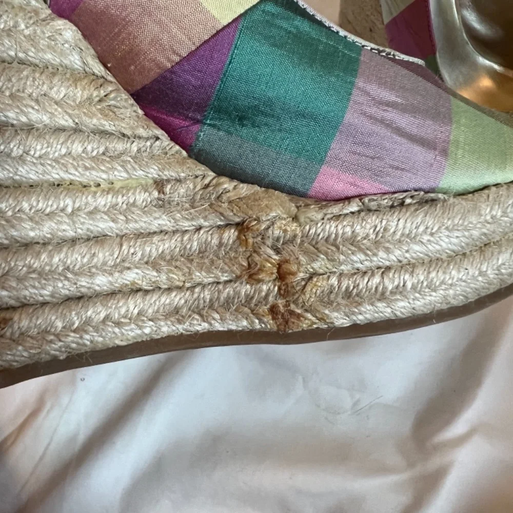 Jessica Simpson Madras Espadrille Slingback Wedge